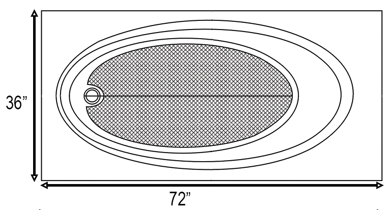 72x36 cultured marble tub drawing